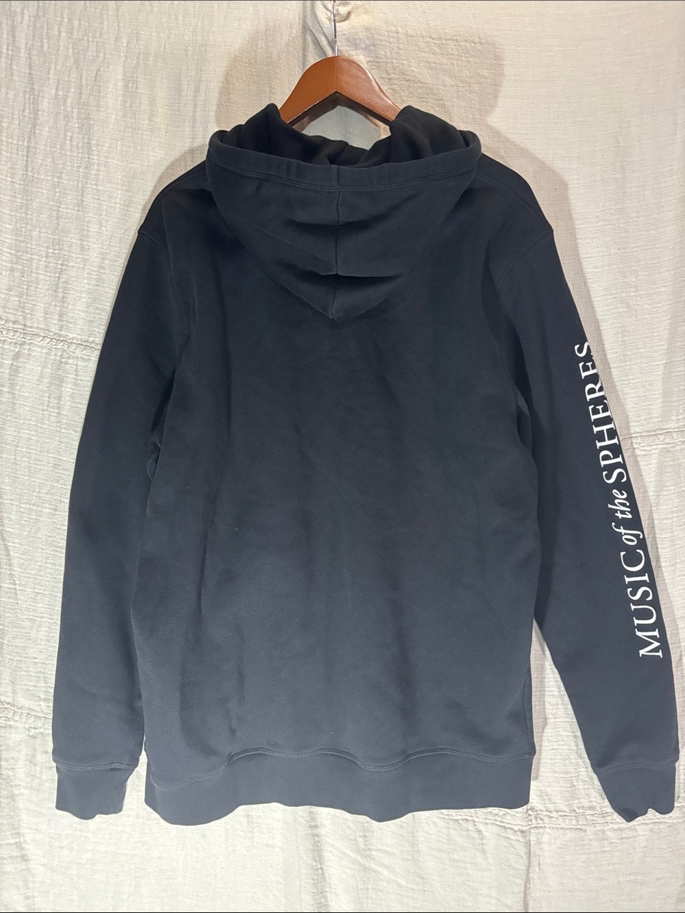 Official Coldplay Music of the Shperes Tour Hoodie Black 2XL Like New - Picture 7 of 8